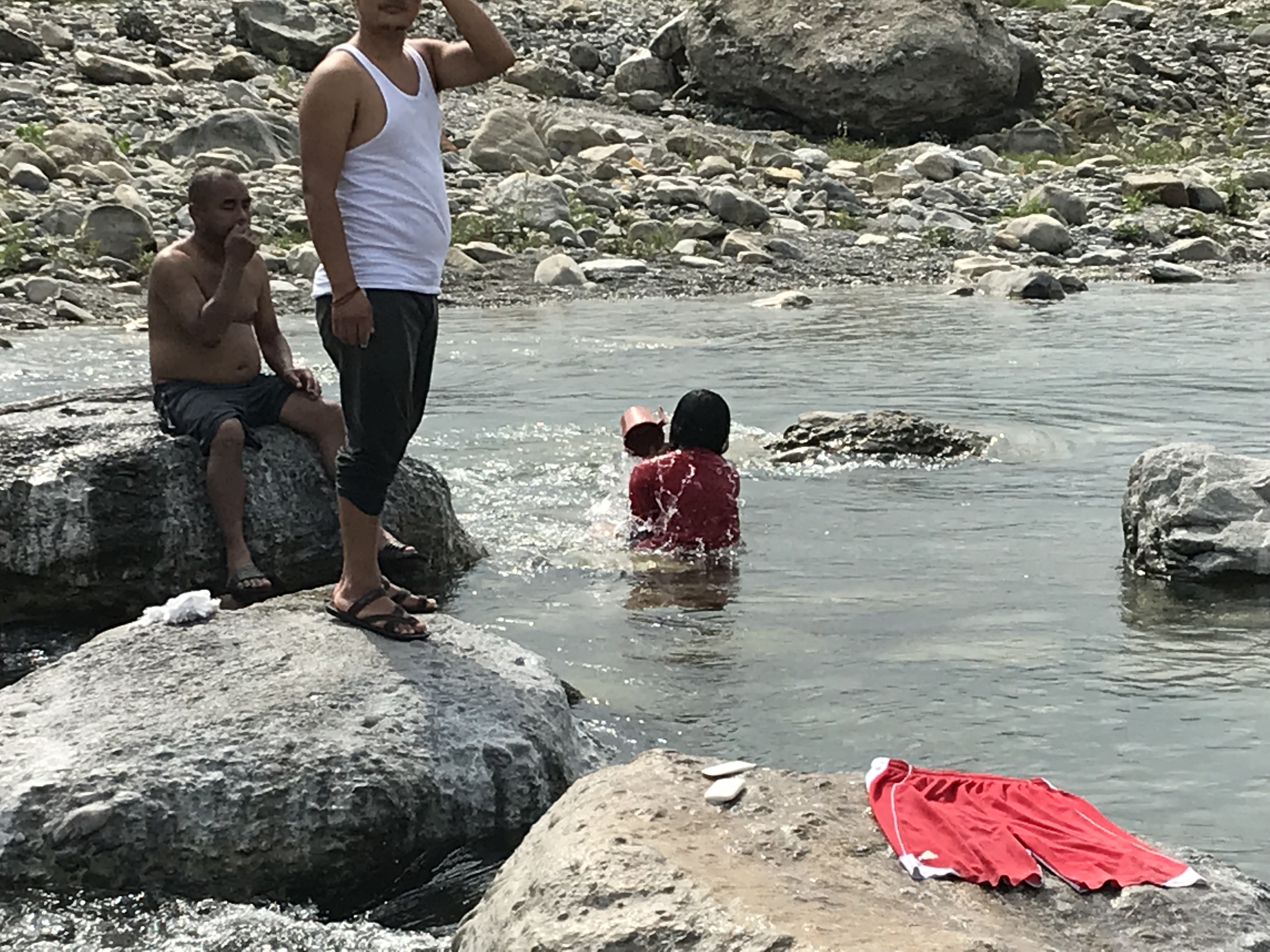 ネパール水浴び