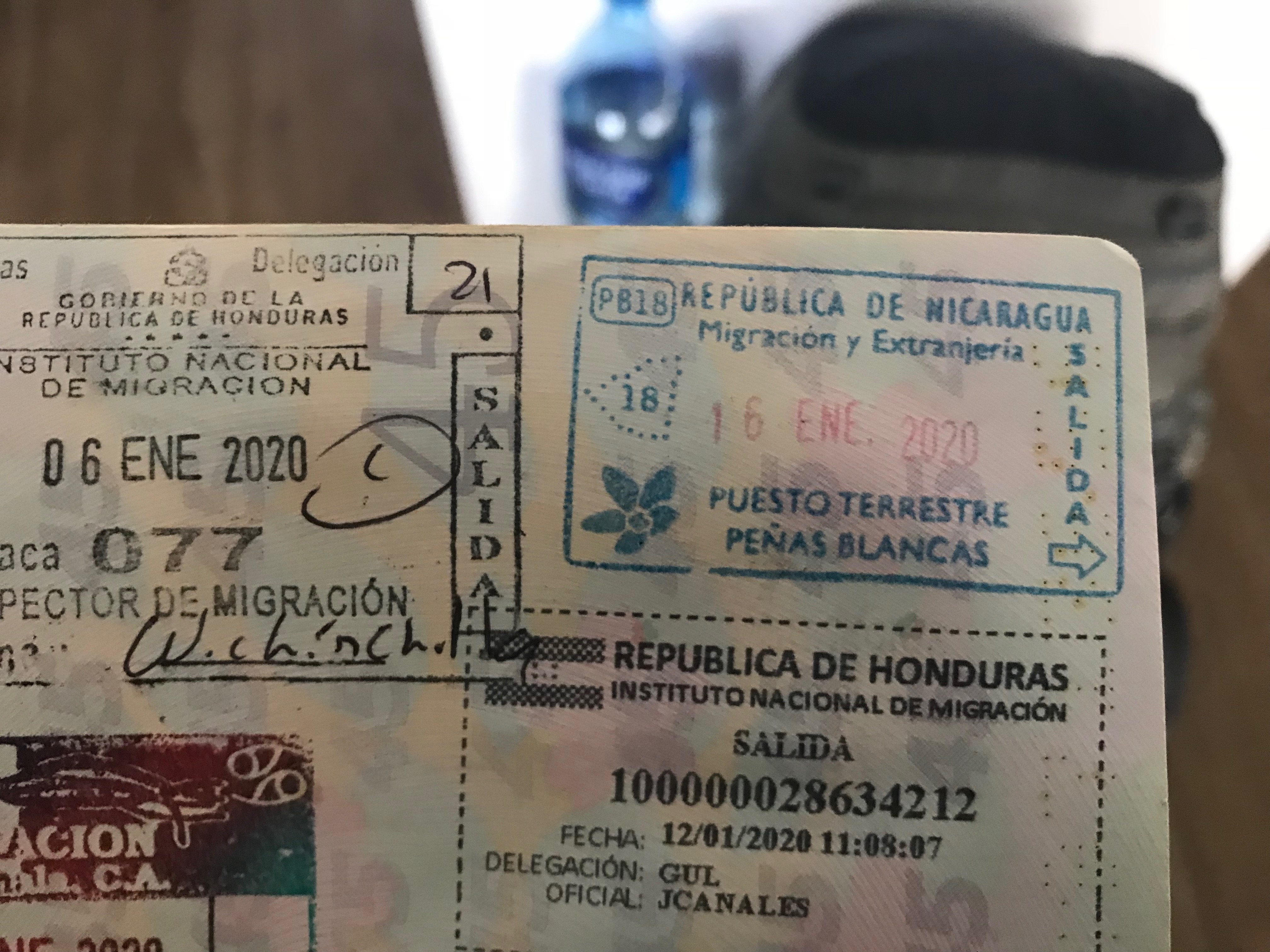 ニカラグア＆コスタリカ国境