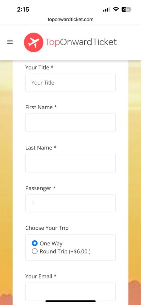 帰りの航空券捨てチケット