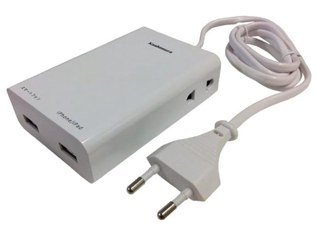 海外用2口電源タップ