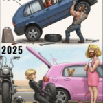 今を象徴してる面白い風刺画